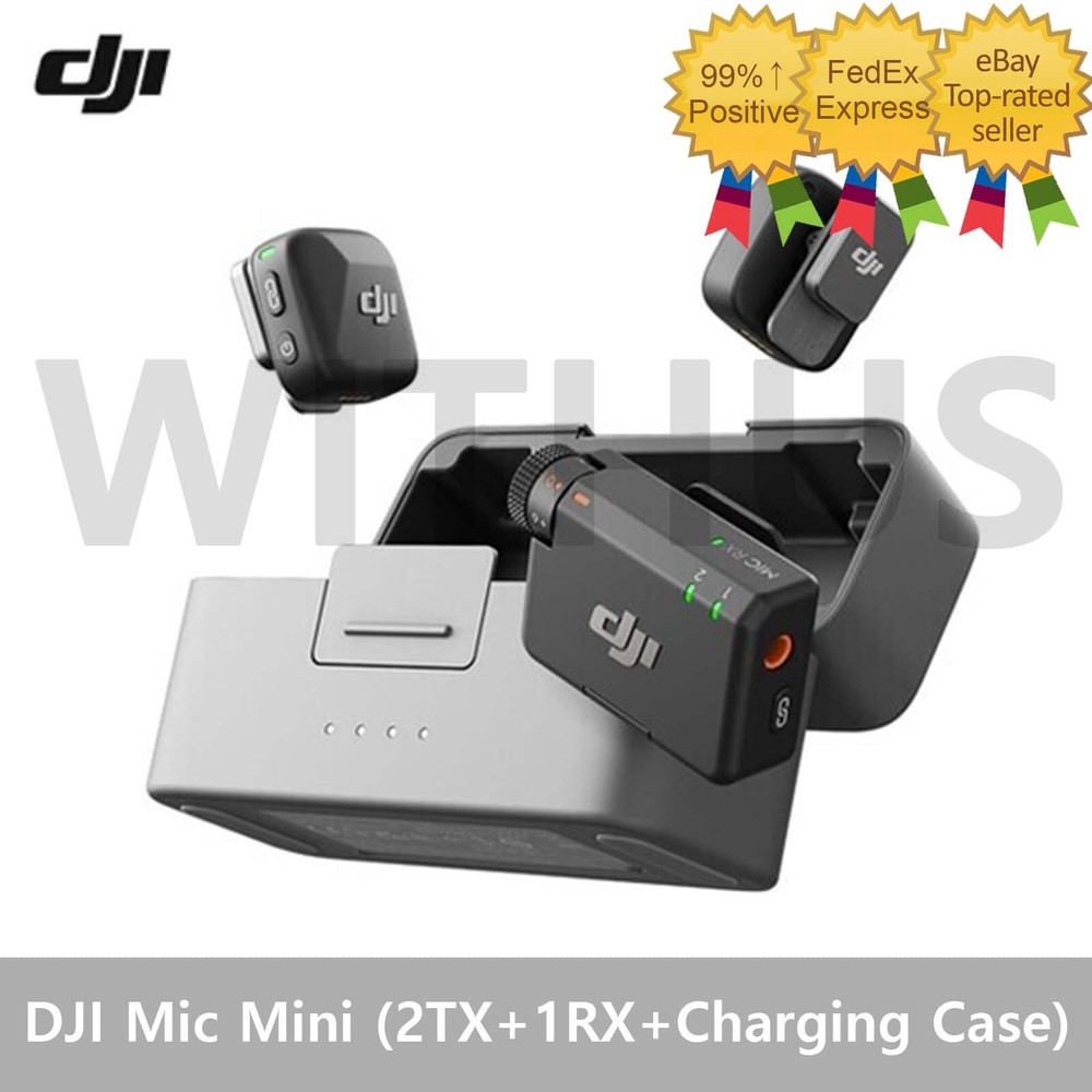 DJI Mic Mini (2TX+1RX+Charging Case) Mini Wireless Microphone Full Set - Fedex_