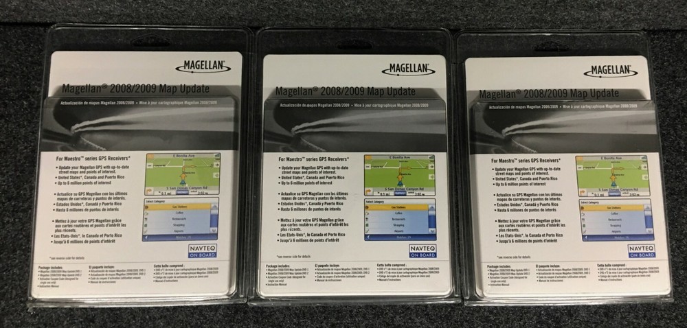 MAGELLAN 2008/2009 MAP UPDATE NAVTEQ ON BOARD