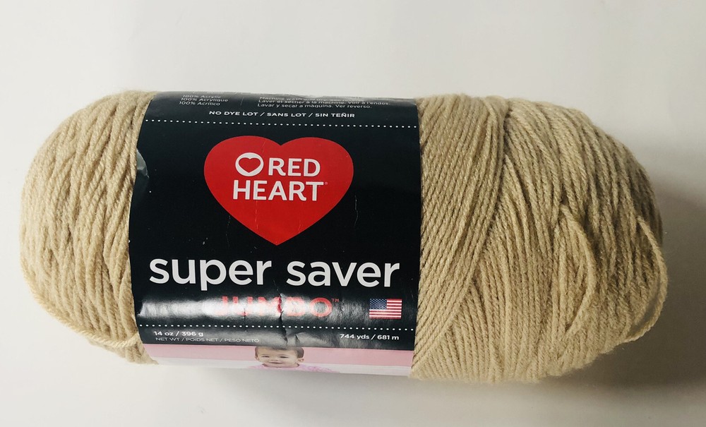 Red Heart Super Saver Jumbo Yarn-Buff -E302C-334