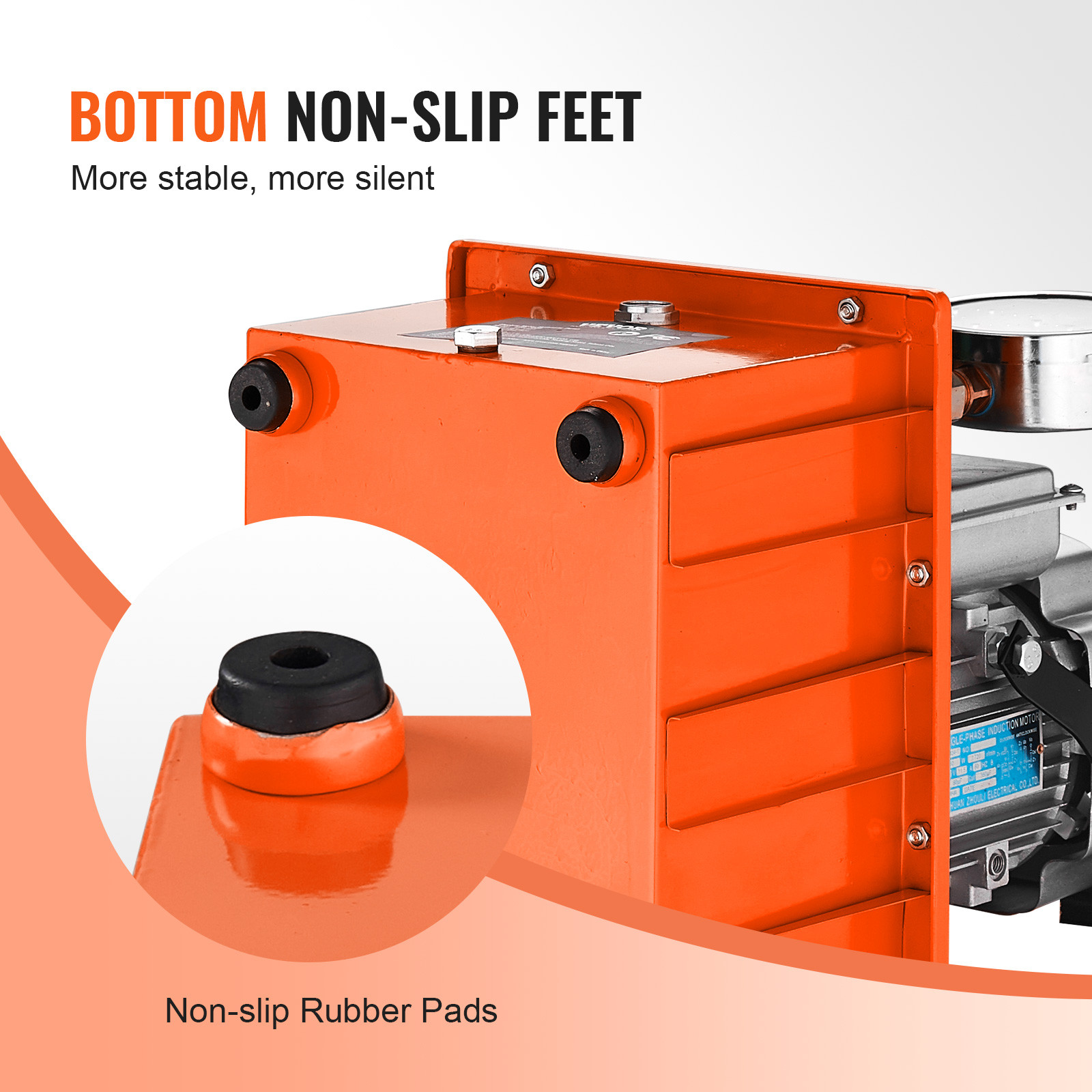 VEVOR Electric Hydraulic Pump Single Acting Oil Pump 10000 PSI 8L Solenoid Valve