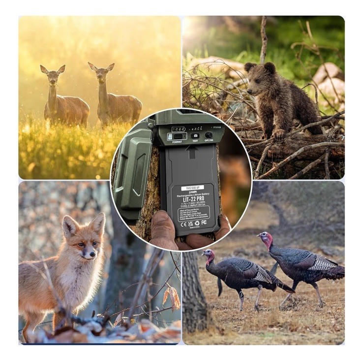 One - LIT-22 7000mAh Battery for SPYPOINT Flex-M Flex-Plus Flex-S Trail Camera