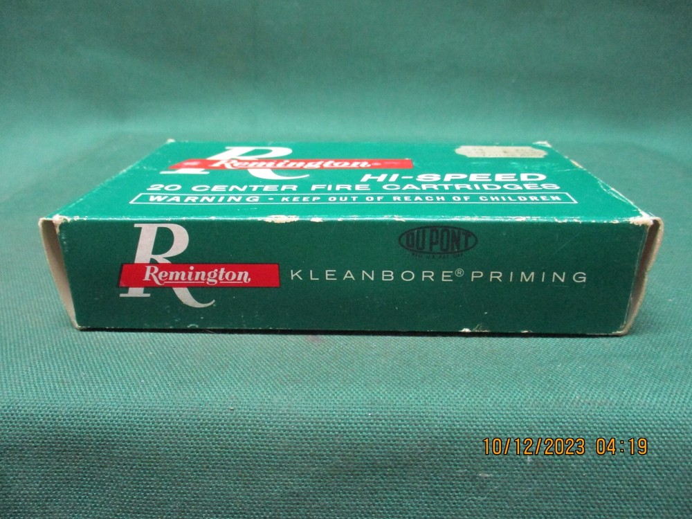 Vintage Remington, 30-06 Springfield, 150 Gr., Ammo Box, (EMPTY)