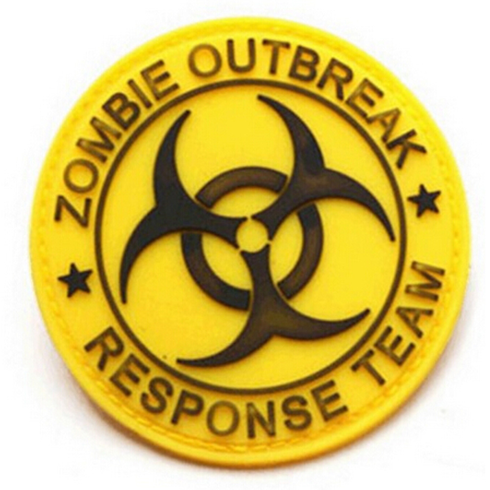 ZOMBIE HUNTER OUTBREAK RESPONSE TEAM TACTICAL BIOHAZARD 3D PVC PATCH