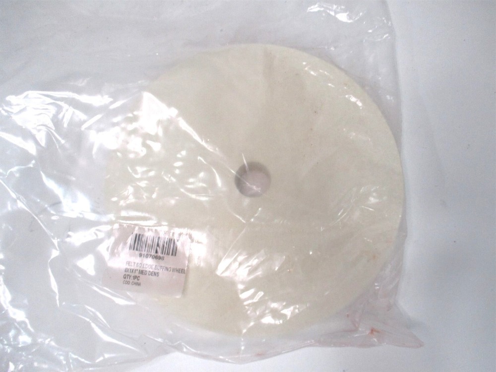 (516091) 8″ x 1″ x 1" Medium Unmounted Buffing Wheel