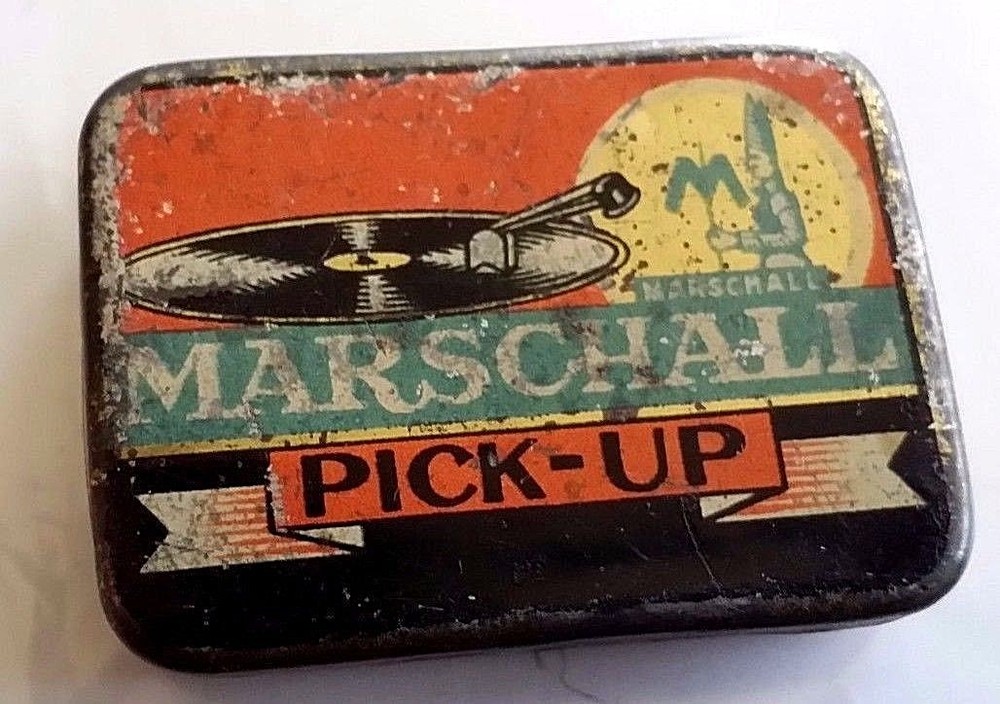 PG134 Gramophone needles MARSCHALL PICK UP box for gramophone tips EMPTY