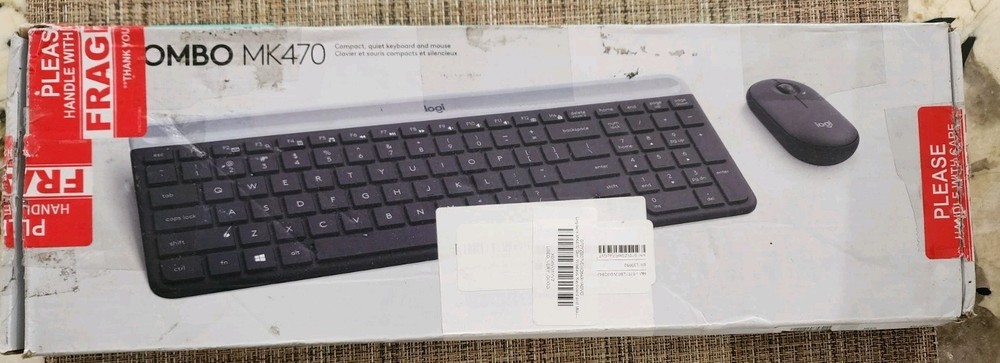 Logitech MK470 Slim Wireless Keyboard & Mouse Combo Graphite Open Box