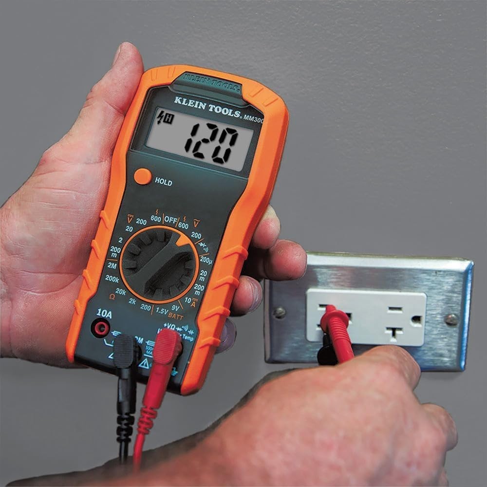 Professional Electrical Kit: Digital Multimeter, Voltage Tester & Outlet Tester