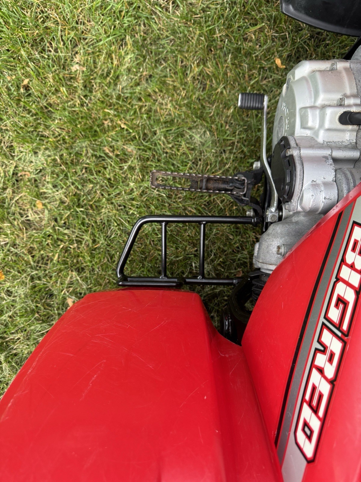 HONDA BIG RED 250 250ES HEEL GUARD FOOT REST 85-88 HONDA BIG RED