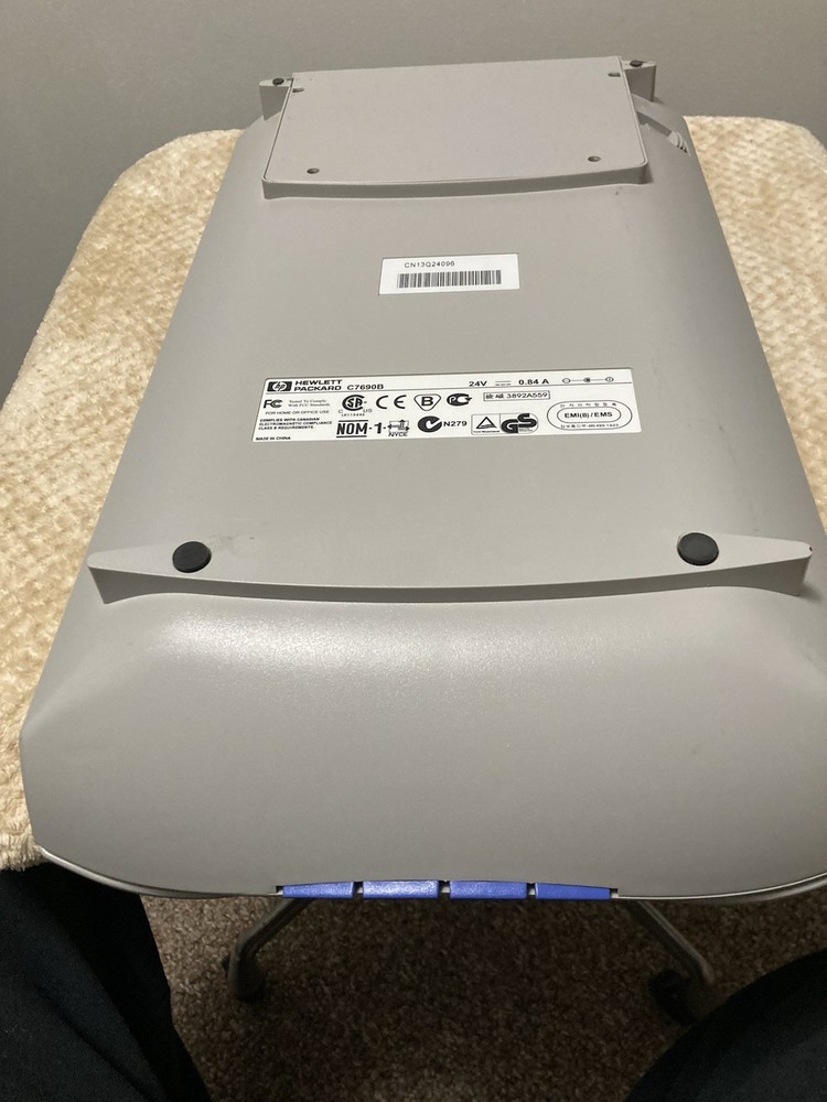 HP Flatbed Scanner 24VDC ScanJet 5300C C7690B w/Cords Untested