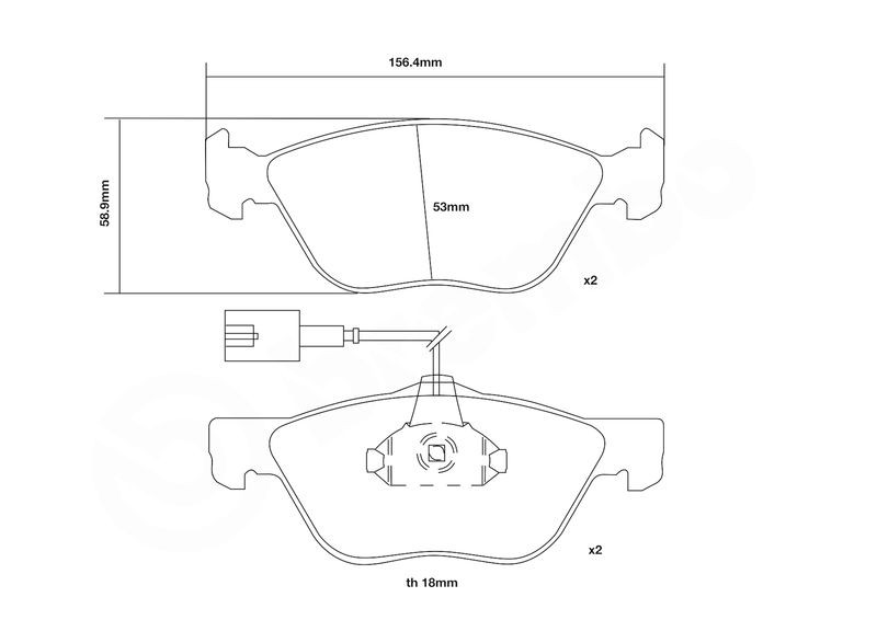 High Performance Brake Pad Set BREMBO 07.B314.29