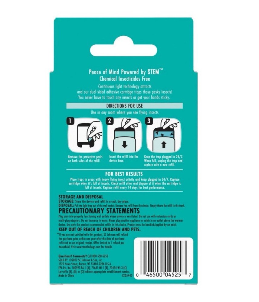 STEM Flying Insects Light Trap Refill Cartridges, 2 Pack