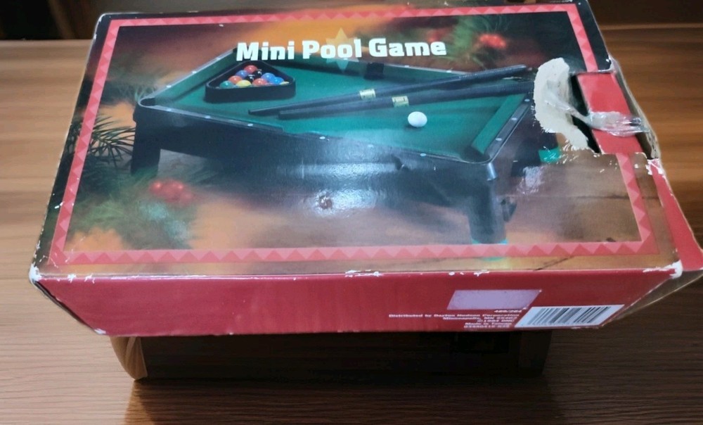 Mini Pool Game Table - Small Billiards Game Collectible