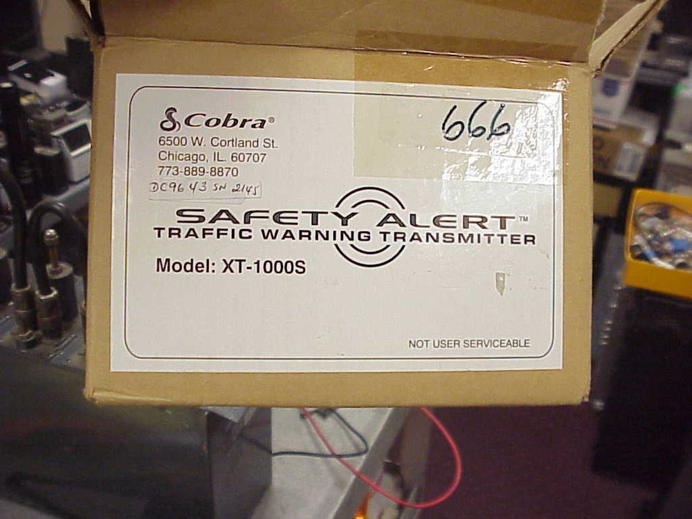 COBRA XT-1000 SAFETY ALERT TRAFFIC WARNING SYSTEM -TRANSMITTER