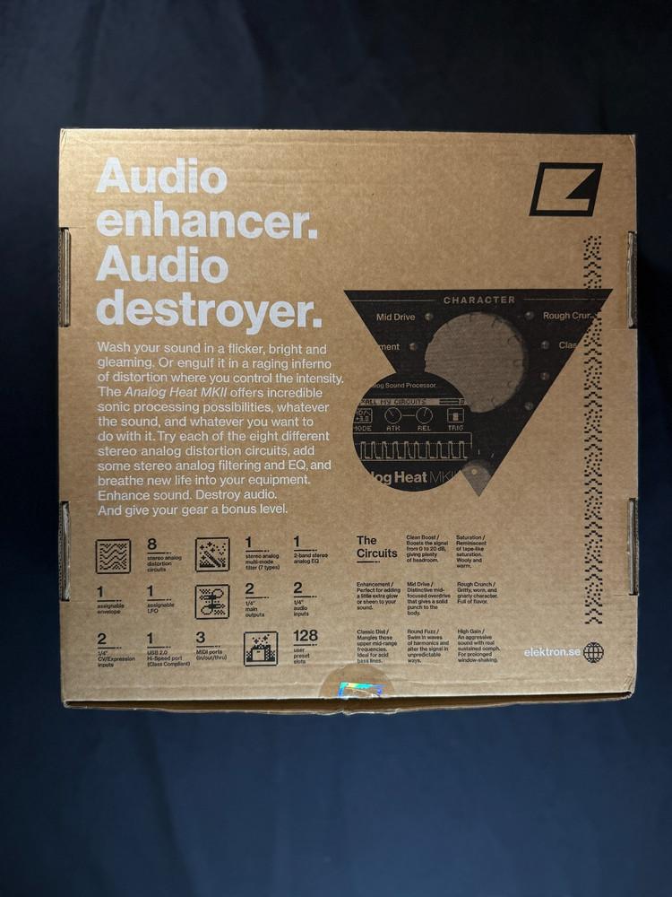 Elektron Analog Heat MKII – Mint Open Box – Analog Distortion, & Processing