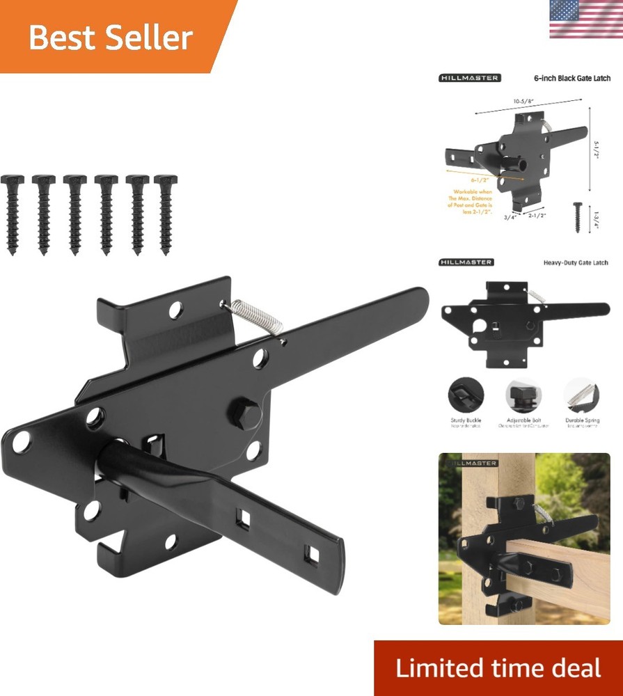 Corrosion-Resistant Heavy-Duty Gate Lock with Automatic Self-Latching System