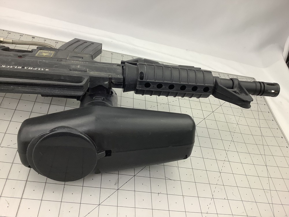 Tippmann Alpha black paintball marker with e trigger and cyclone feed untested