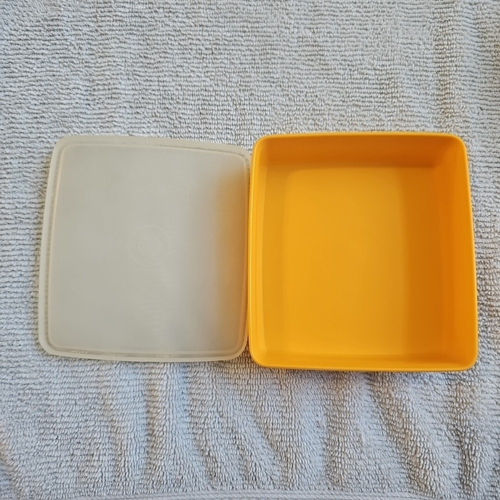 Tupperware Mango/orange Colored Sandwich Keeper