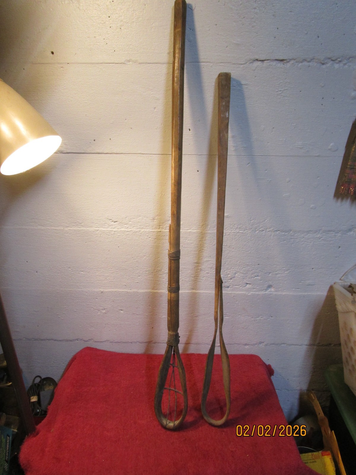 Antique Native American? Lacrosse Stick Ball Sticks Bentwood