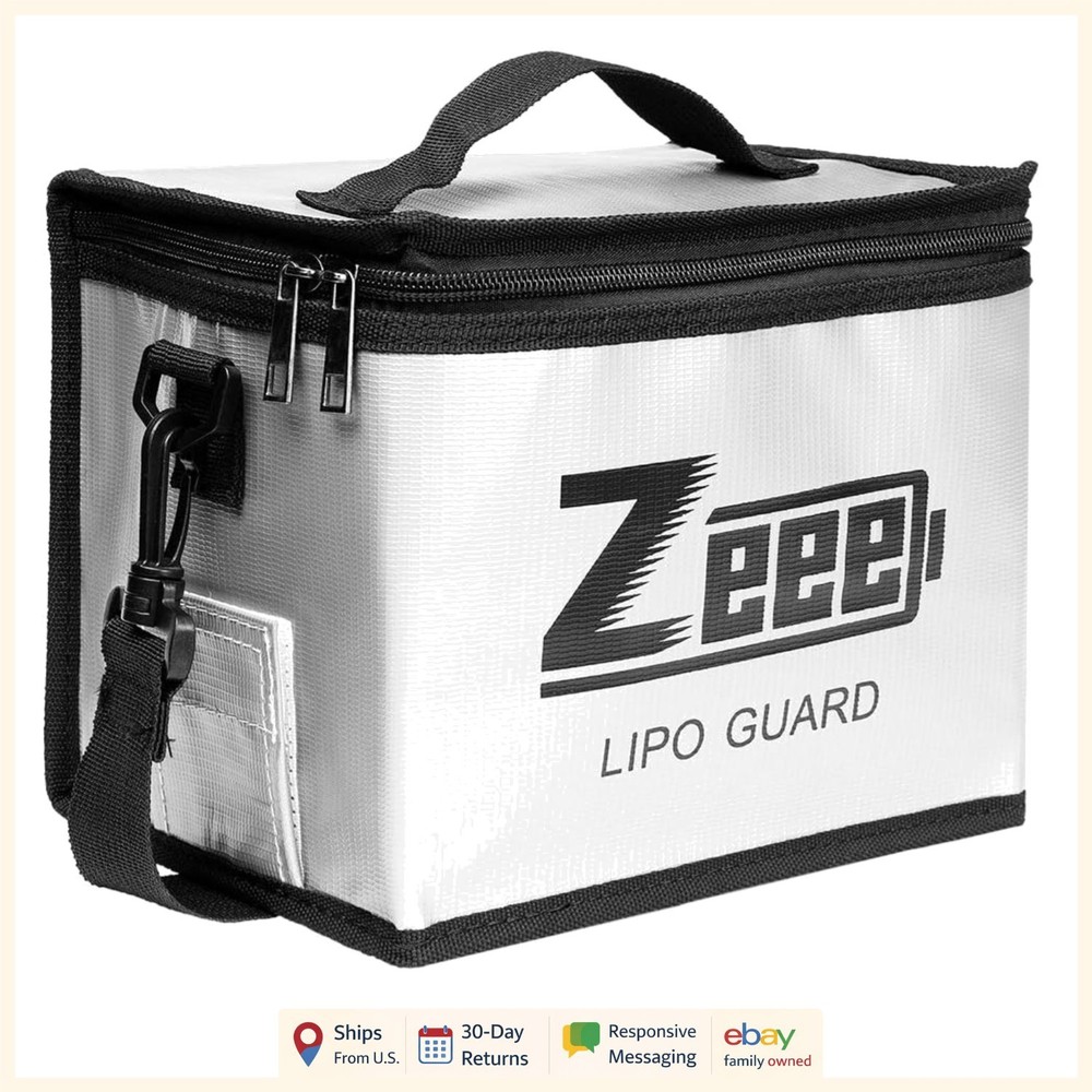 Durable Fireproof LiPo Battery Guard Bag for Safe Storage and Transporting Needs