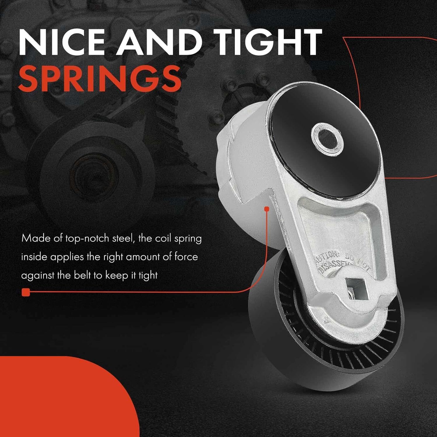 90K-39282D Drive Serpentine Belt Tensioner Idler Pulley Kit For Chrysler Dodge