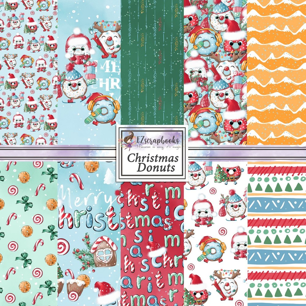CHRISTMAS DONUTS - Paper Pack