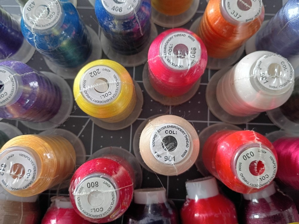 Polyester Embroidery Thread 28 Unopened Spools