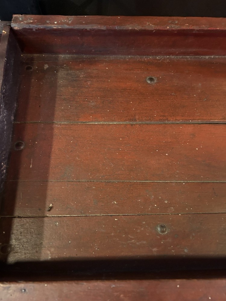 ANTIQUE WOOD RED WAGON