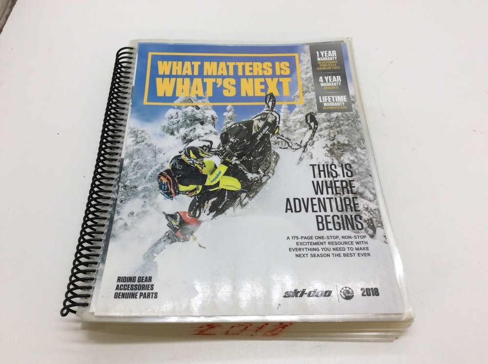 Ski Doo Accessory Product Specification Spec Book 2018 Models 484801460 OEM