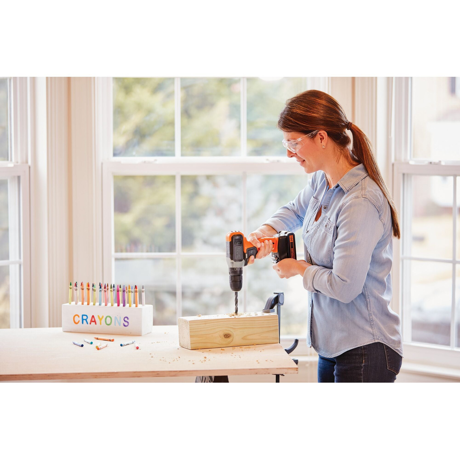 BLACK+DECKER 20-Volt L-Ion Cordless Drill/Impact Driver Combo Kit- BD2KITCDIBC