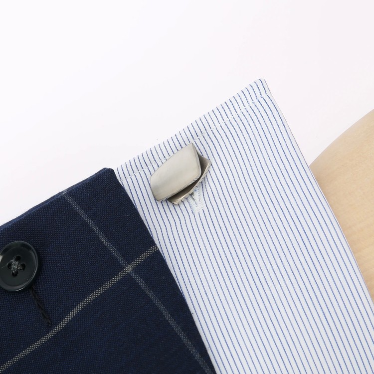 6 Made In Germany Lanvin Cufflinks Silver Soft Solid