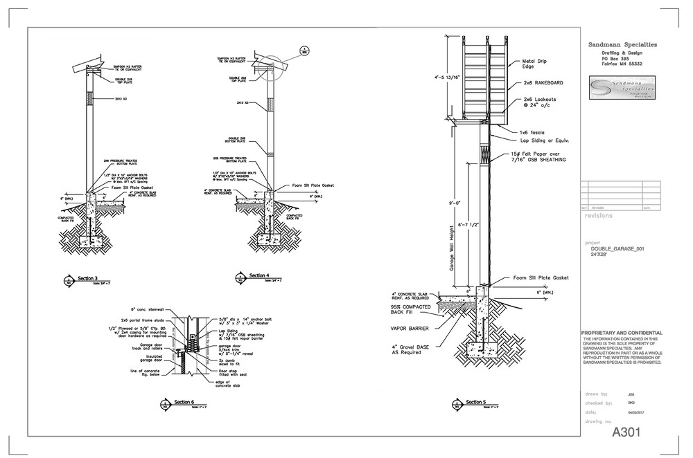 Double Garage Plans 001