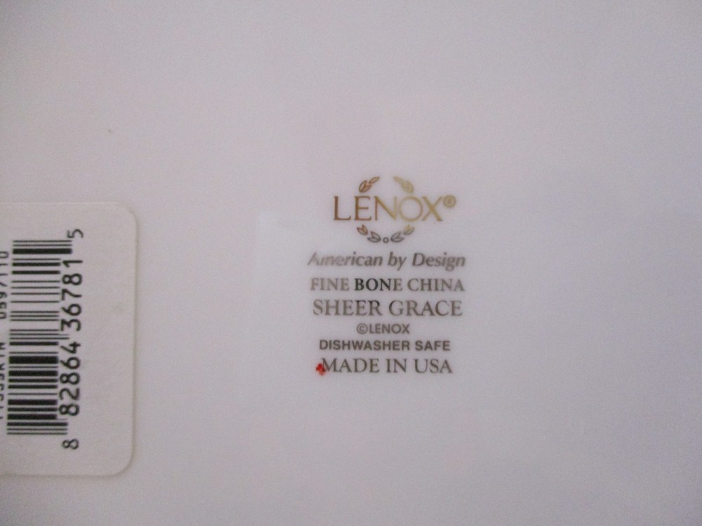 LENOX SHEER GRACE DINNER PLATE 10 7/8" -0703E