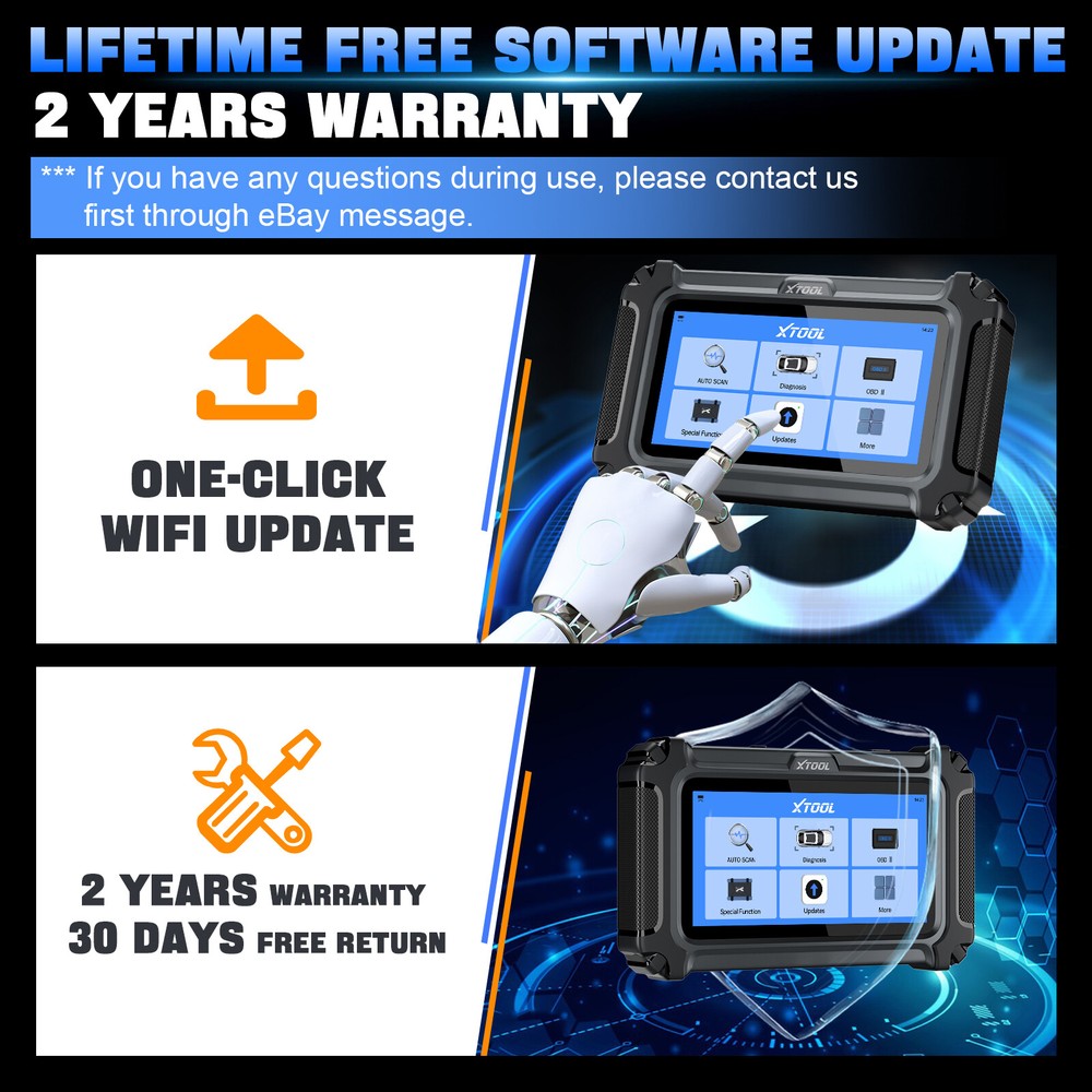 2025 XTOOL D5 Code Reader For Engine ABS SRS Transmission F.CA CANFD Free Update