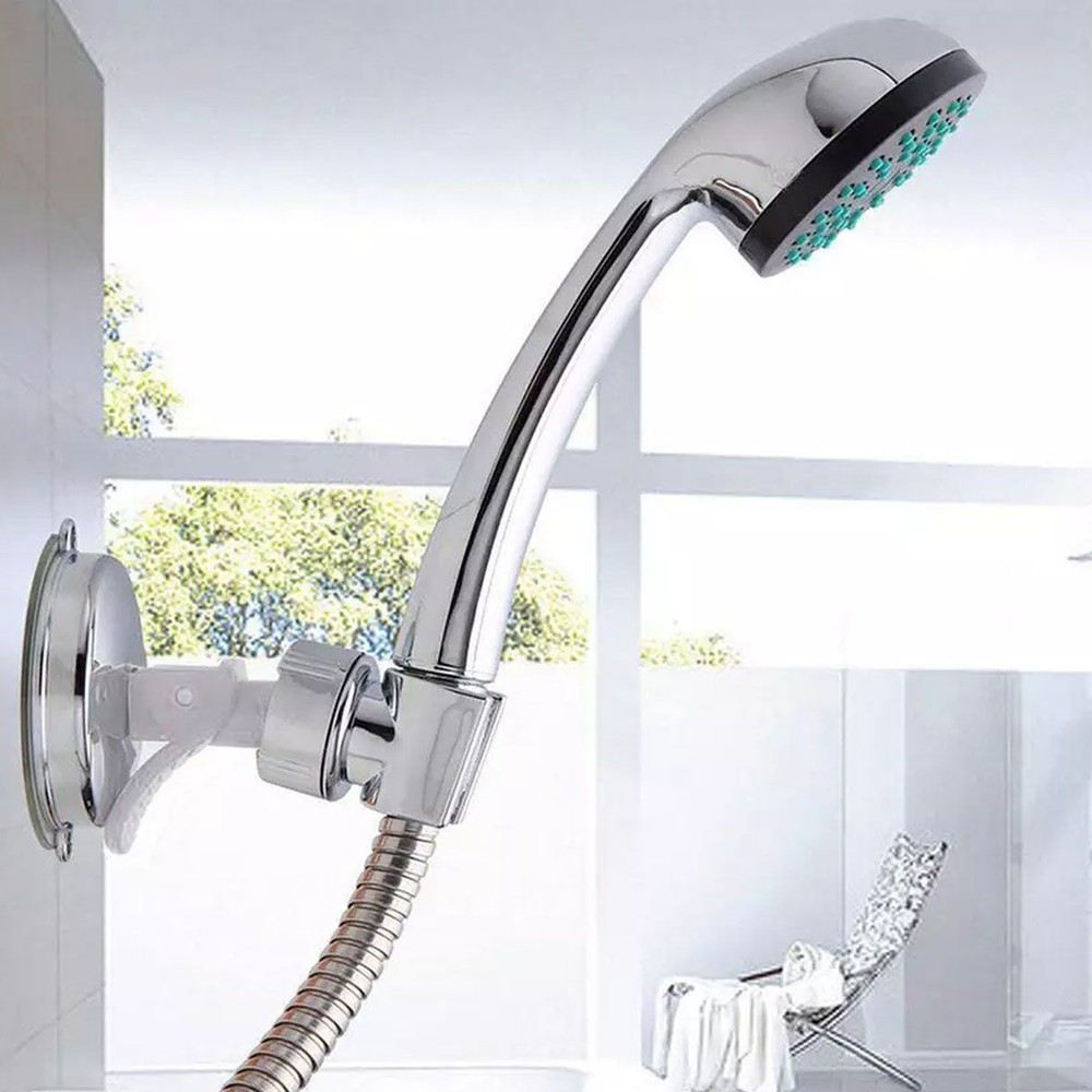 Adjustable Shower Head Holder Suction Cup Handheld Showerhead Wall Mount Bracket