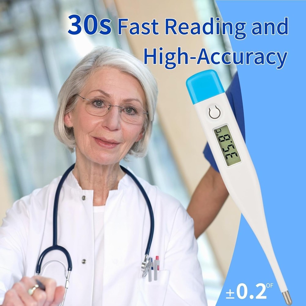 Intelligent Digital Thermometer,LCD Display Screen,Fast Measurement,Suitable ...