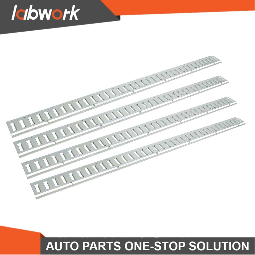 Labwork For Vans Trailers 4 Pack 6' E Track Tie Down Rail Kit Galvanized Steel