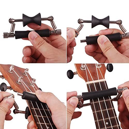 2 Pack Guitar Rolling Capo for Tuning Tone String Instruments Ukelele Mandolin