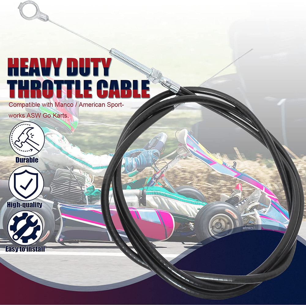 Throttle Cable Casing Wire Compatible with Manco 63"Inch Long 71"Inch