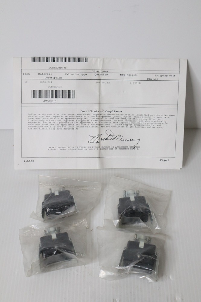 1636-244 Connector - New (4 Available)