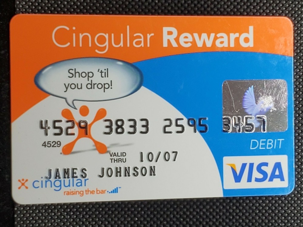Cingular Reward Visa exp 2007. cc1494