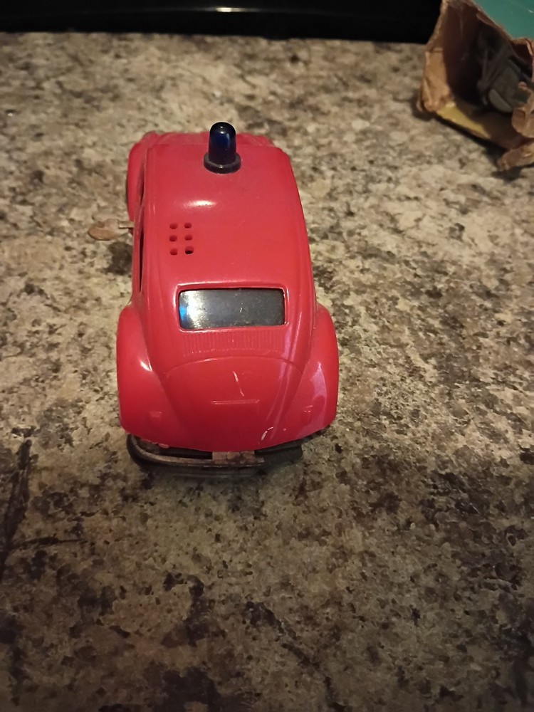 Vintage Lined Up Fire Department VW