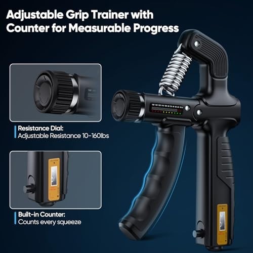Grip Strength Tester Set - Hand Strengthening Tools for Progress Tracking & Reco