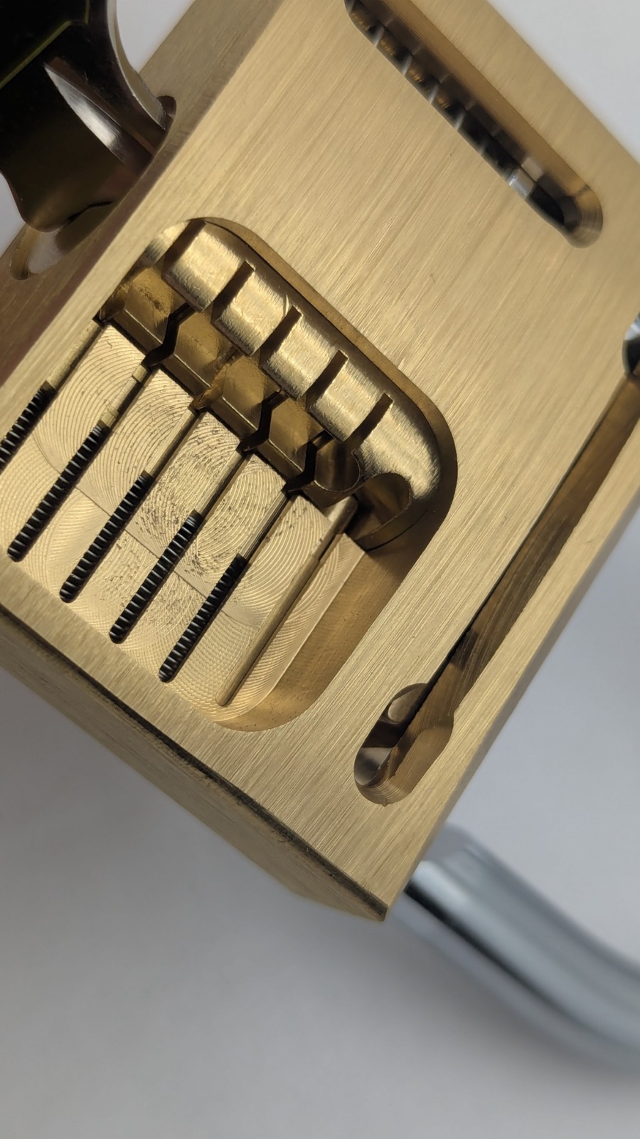 Cutaway Locksmith Padlock Lock Inside View Hardened Practice BRASS NEW DISPLAY