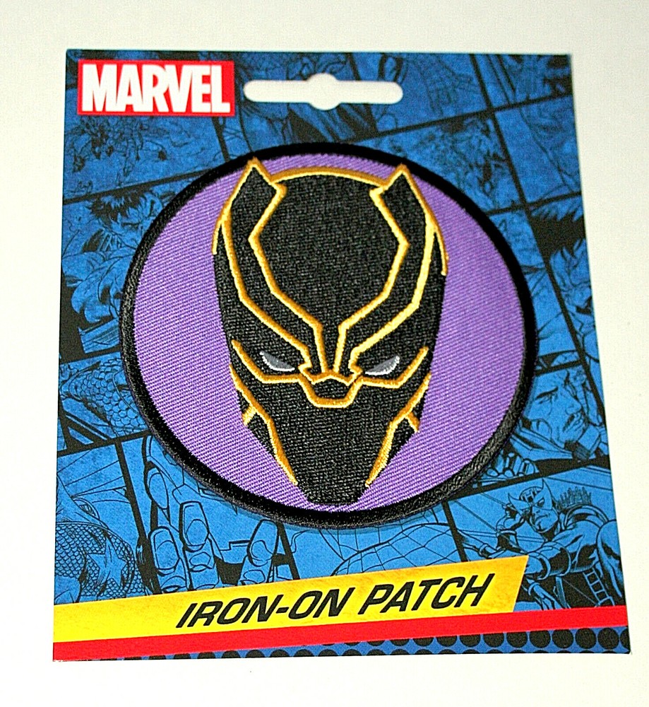 Official Marvel Comics Black Panther Iron-On Cloth Jacket Patch New in Package