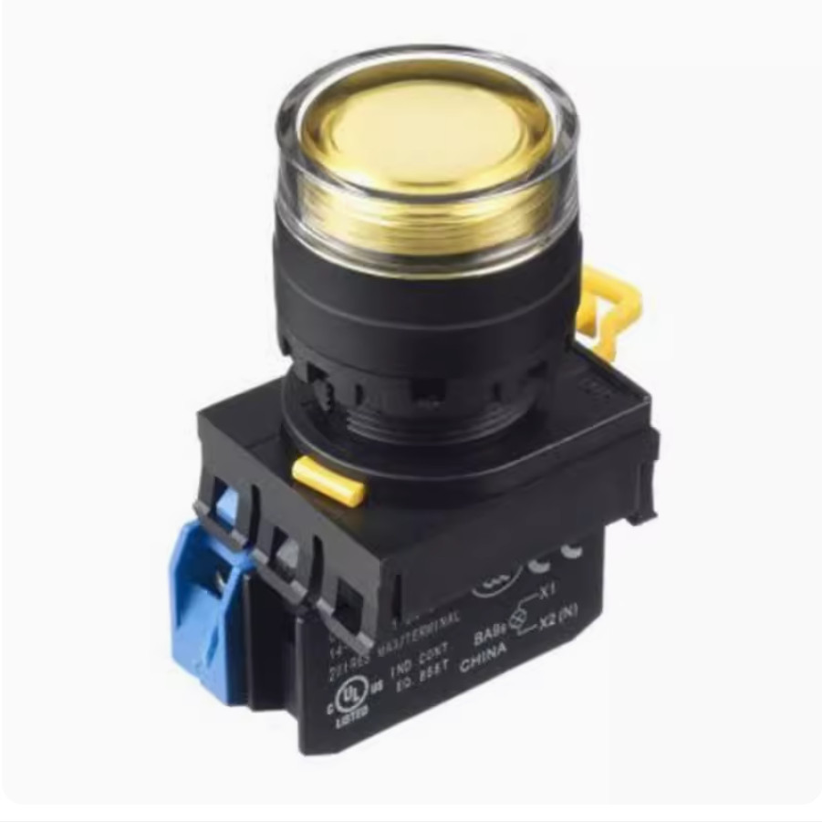 1PC NEW IDEC Self-reset button switch without light YW1L-MF2E10 blue 1NO #LL