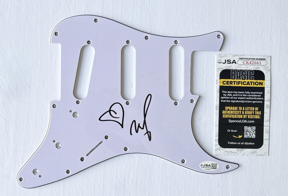 MOBY HAND SIGNED AUTOGRAPH PICKGUARD +JSA COA
