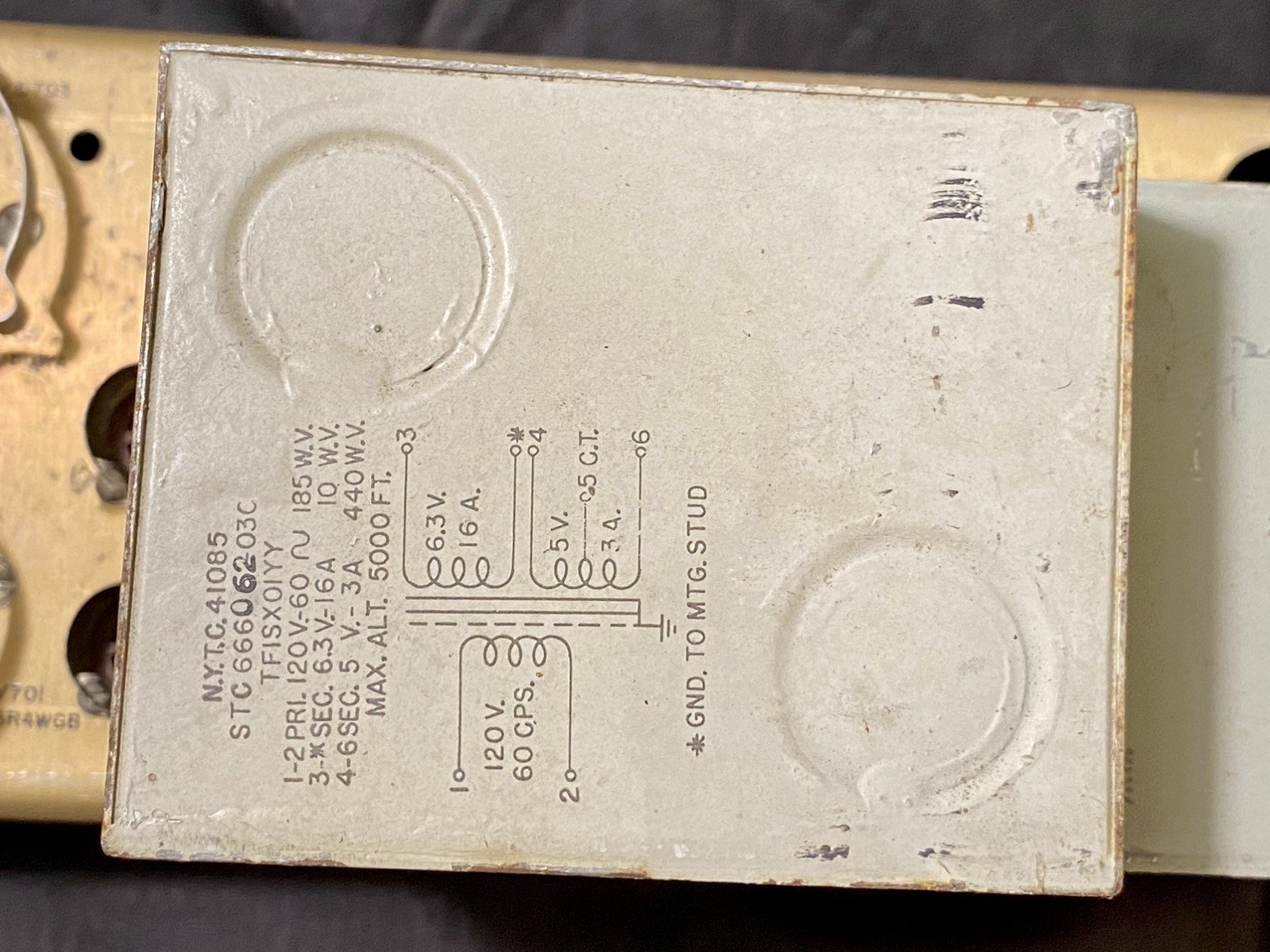 Original antique audiophile 3 piece transformer made in USA #0200