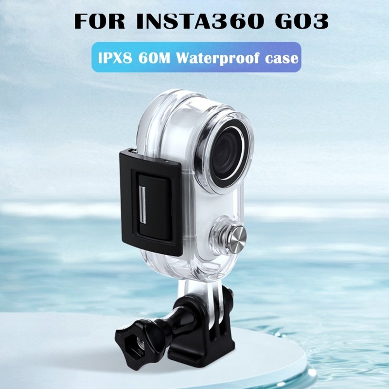 Dive Case Waterproof Bracket Mount for 360 GO 3 Underwater Protective Case