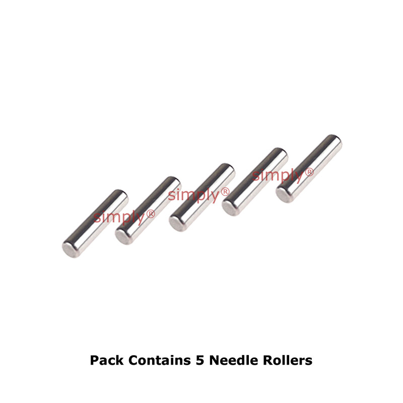 3/16x3/16 inch Flat Ended Loose Needle Rollers