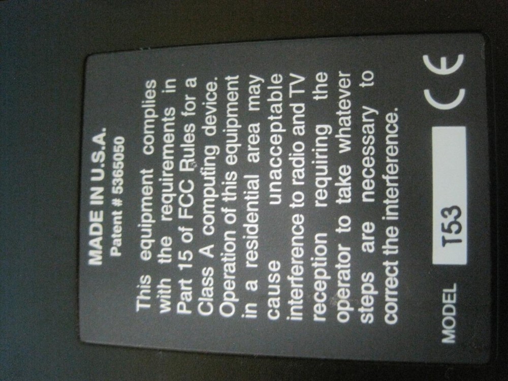 Worthington Data Solutions Portable Tri-Coder w/Carrying Case Model T53 Handheld